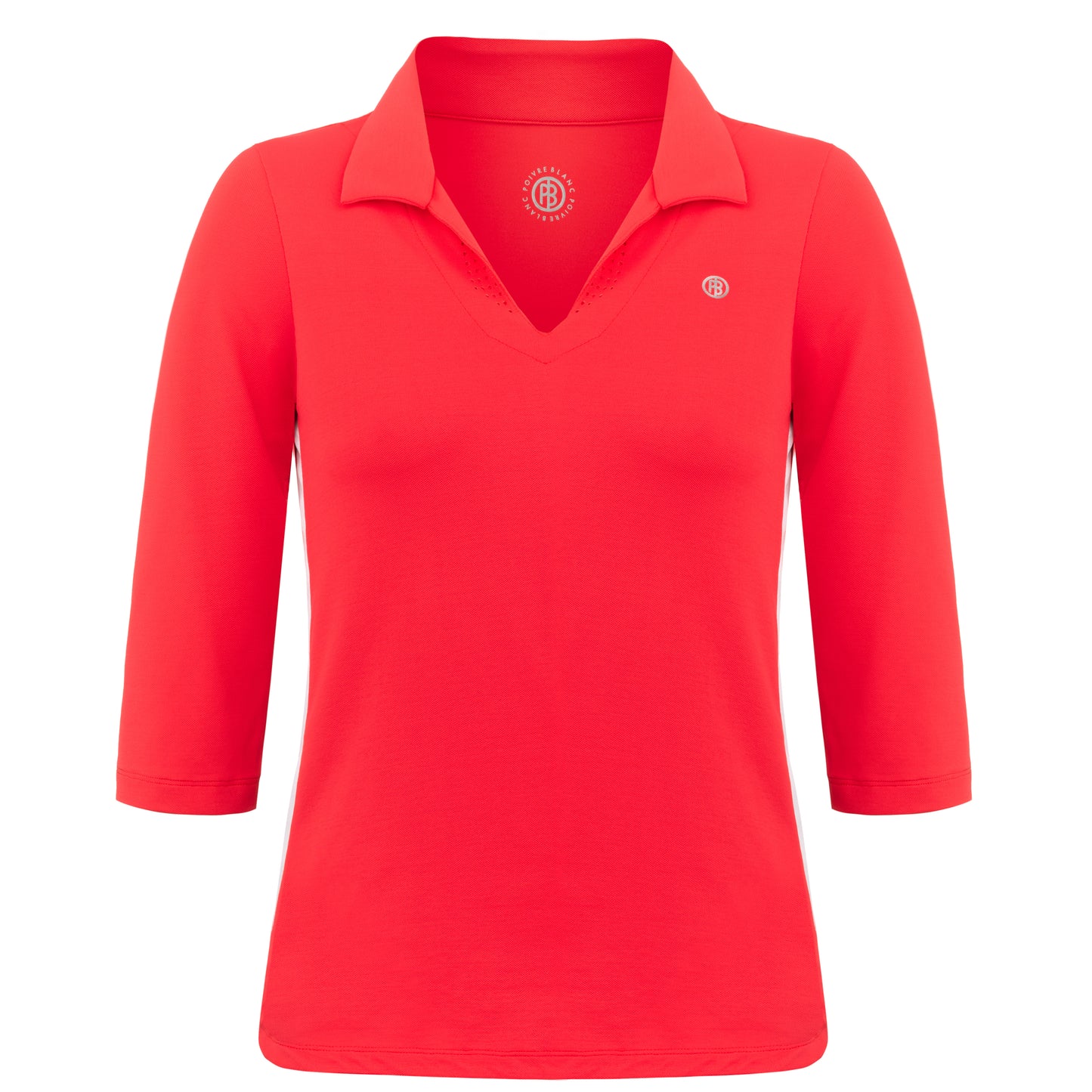 Women's Poivre Blanc Tennis / Padel Polo 4805 in Spritz Red