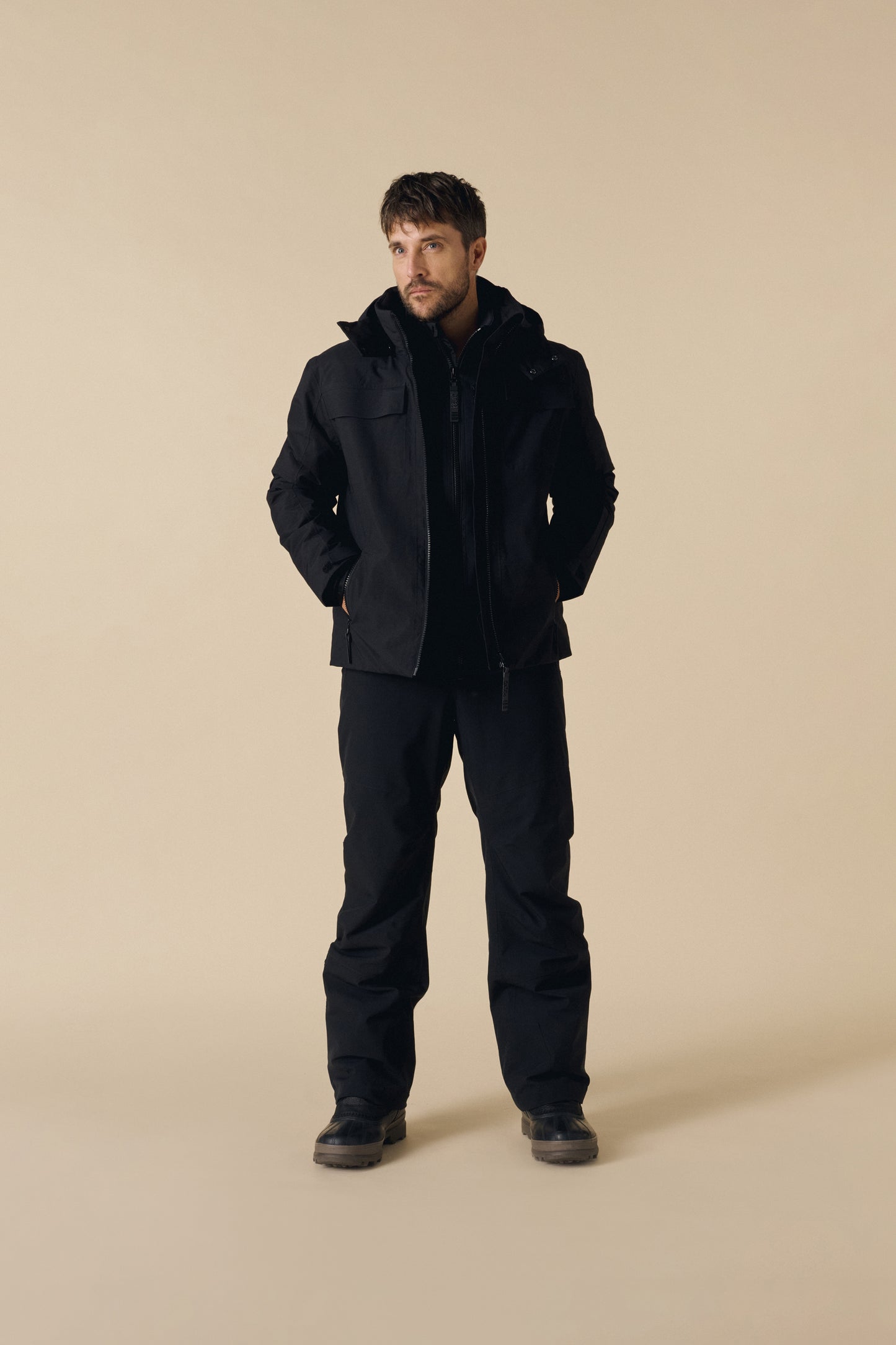 Poivre Blanc 0623 Men's Ski Pant Black