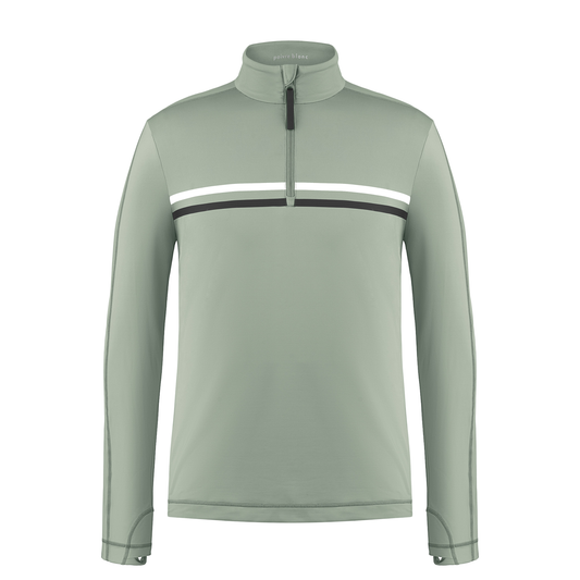 Poivre Blanc Men's Ski Mid Layer in Lichen Green