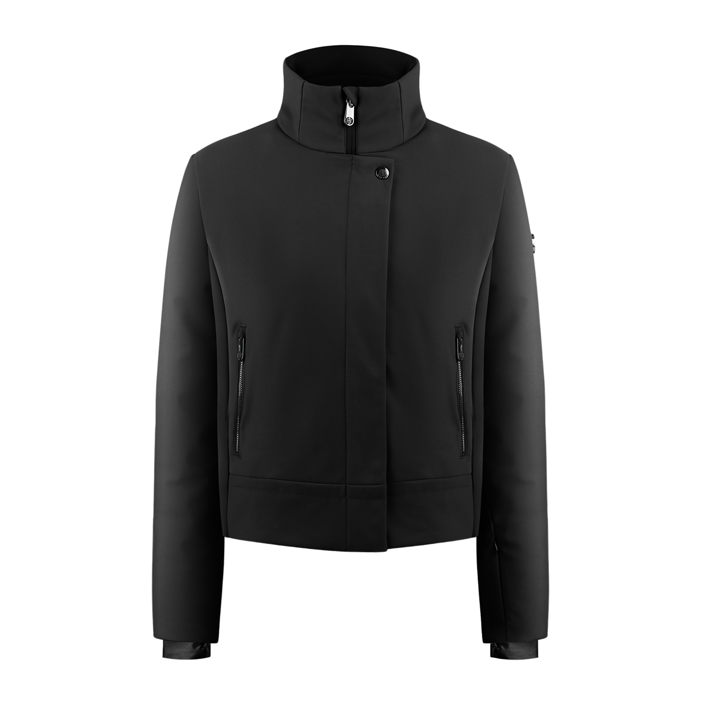 Women's Soft Shell Ski Jacket in Black 1101 Slim Fit