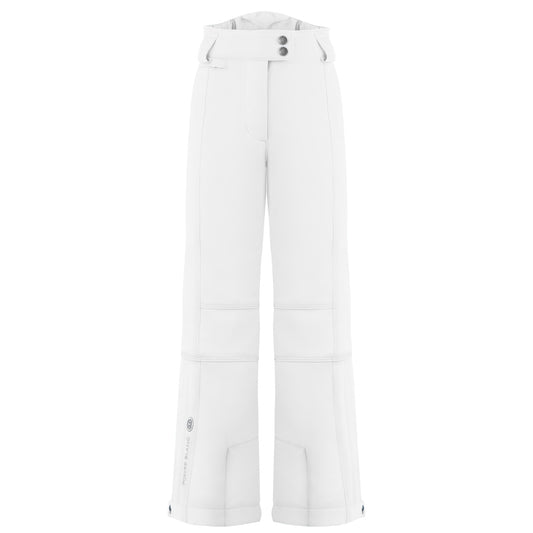Poivre Blanc Junior Girl's slim stretch ski pant in White 0820