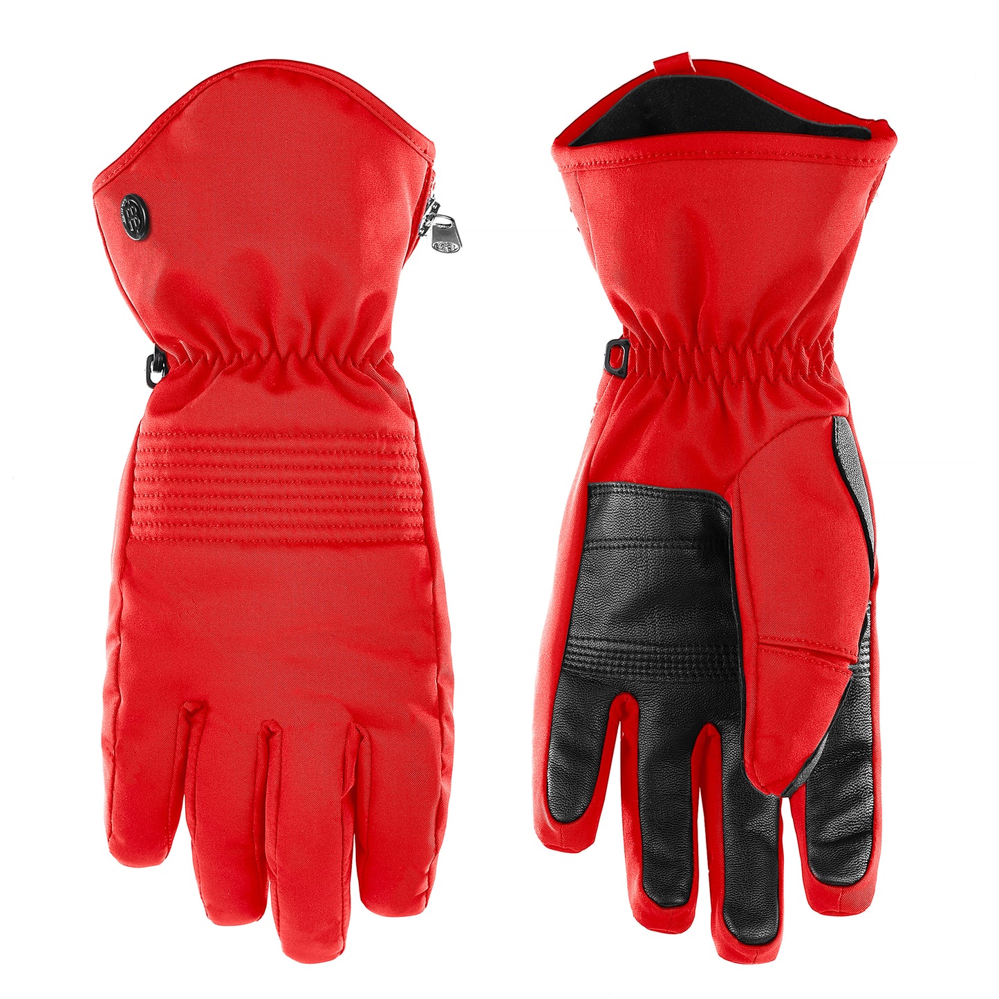 Women's Stretch Ski Gloves 0870 in Scarlet Red