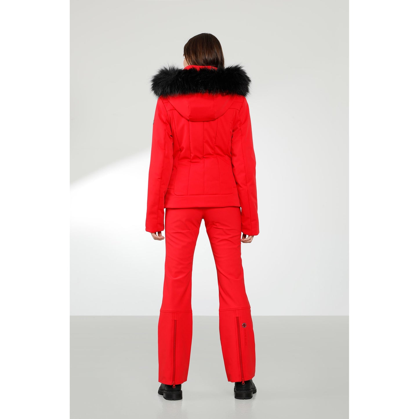 Poivre Blanc Women's Stretch Ski Jacket in Scarlet Red 0806