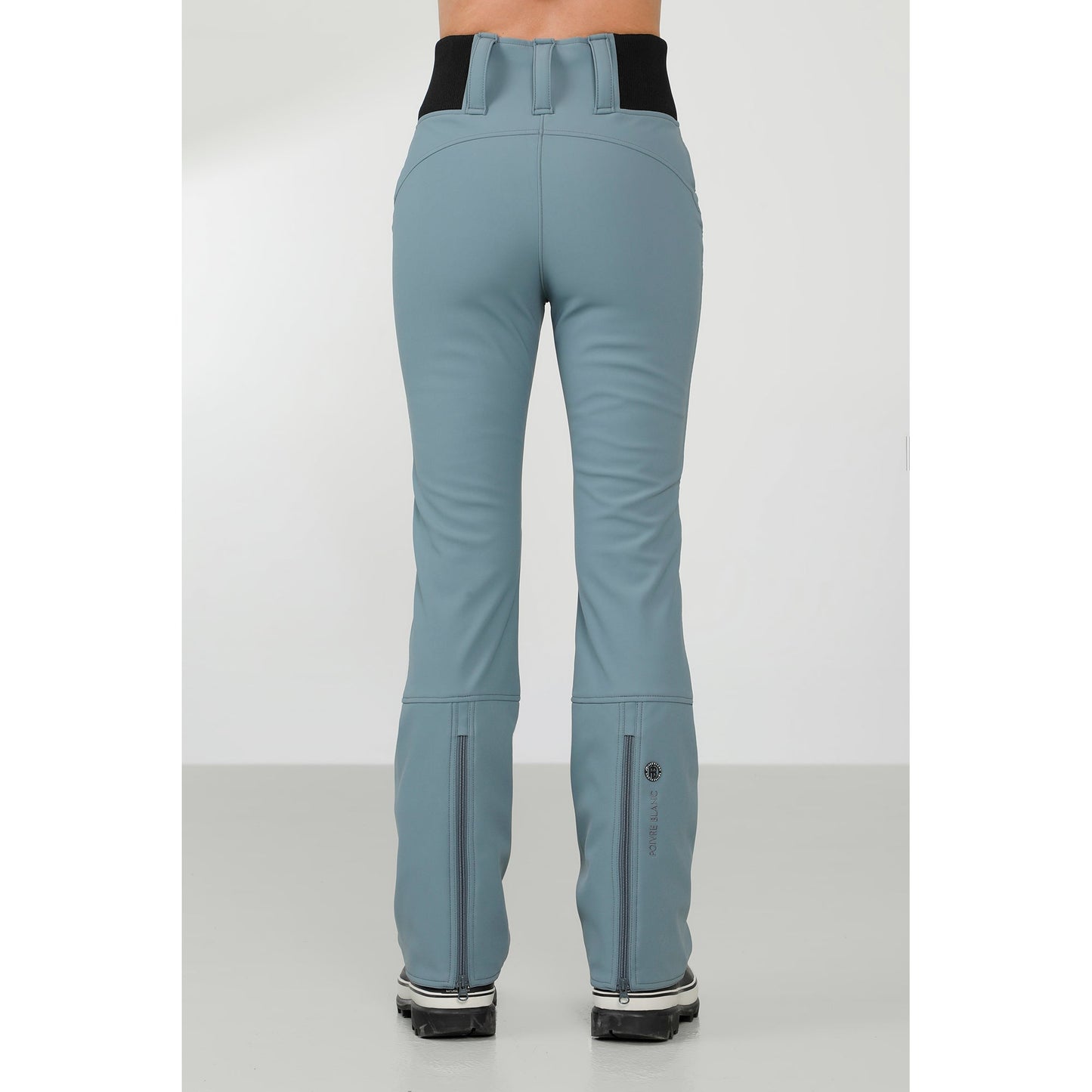 Poivre Blanc Women's soft shell stretch ski pants in White 1121
