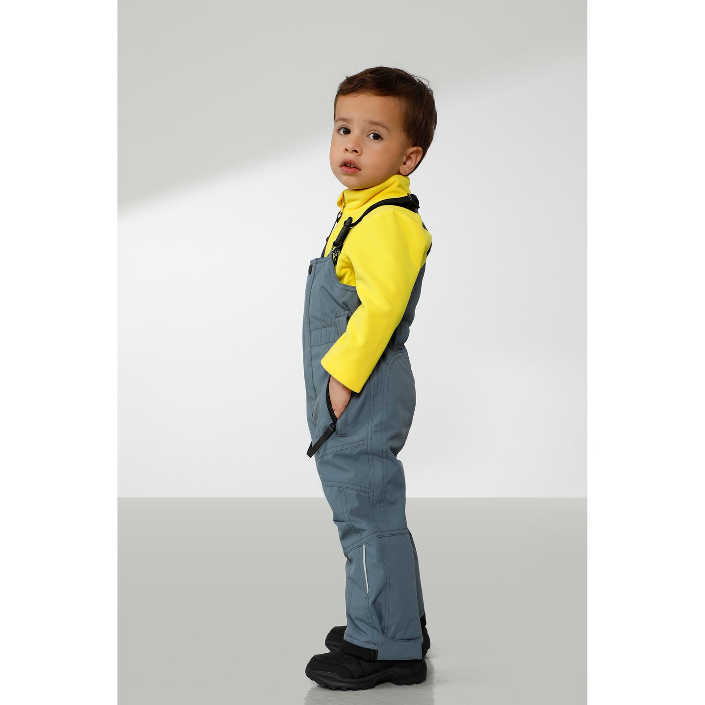 Poivre Blanc Baby Boy Ski Bib Pant in Scarlet Red 0924