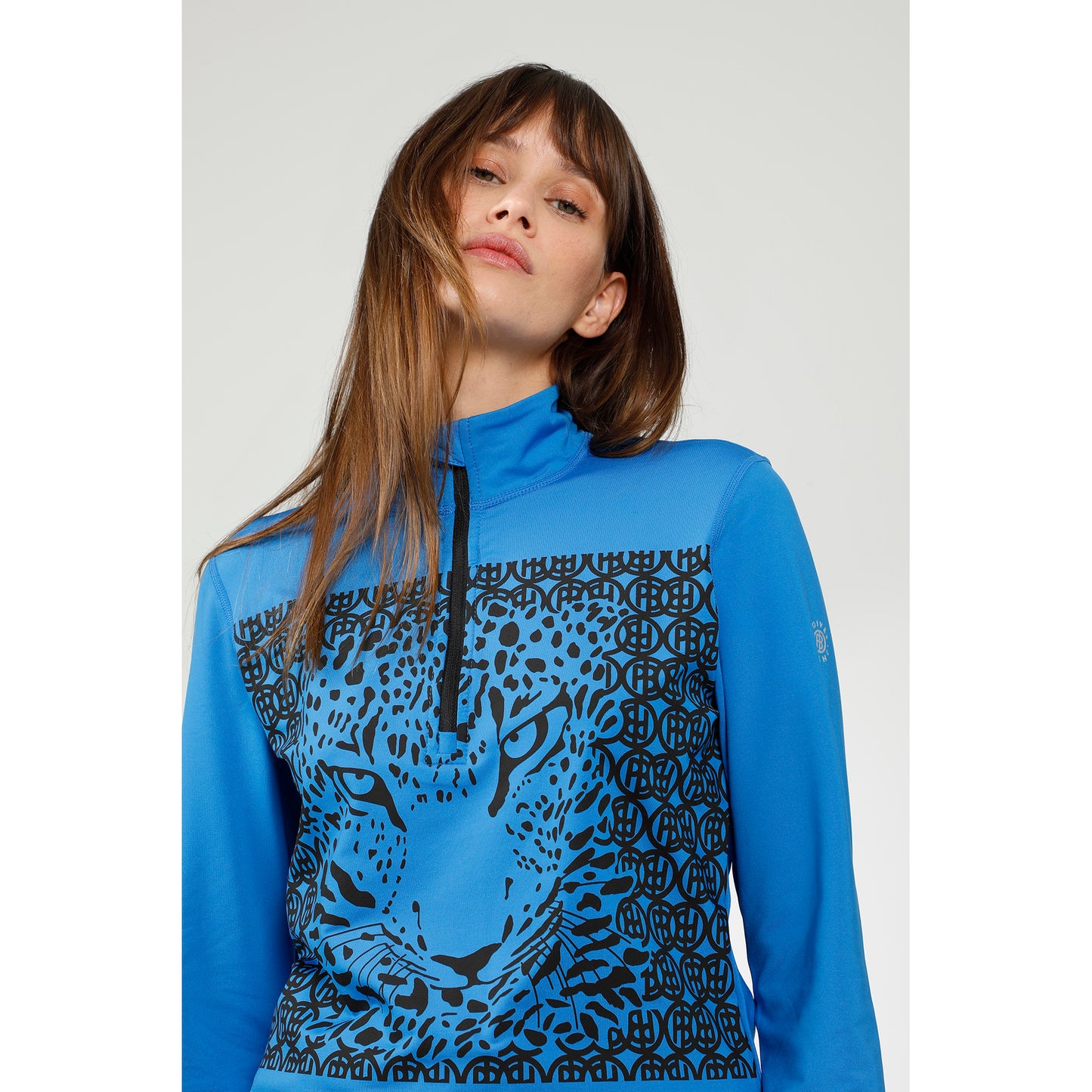 Poivre Blanc Women's Base/Mid Layer Leopard print in King Blue 1940